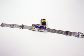 USB kľúč náramok, Swarovski elements 4 GB zn. PROPAG - Kliknutím na obrázok zatvorte -